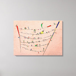 Kandinsky - Kleine ongelukken Canvas Afdruk