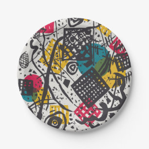 Kandinsky Kleine Welten V Bauhaus Abstract Antiek Papieren Bordje