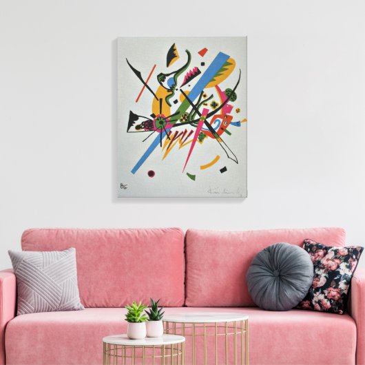 Kandinsky - Kleine werelden, Canvas Afdruk (Insitu (Woonkamer))