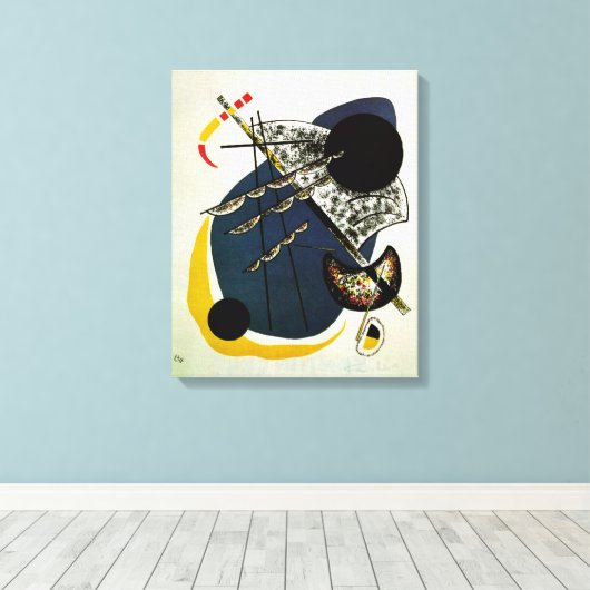 Kandinsky - Kleine Werelden II Canvas Afdruk (Insitu (Houten vloer))