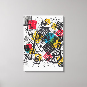 Kandinsky - Kleine Werelden V, abstracte kunst Canvas Afdruk