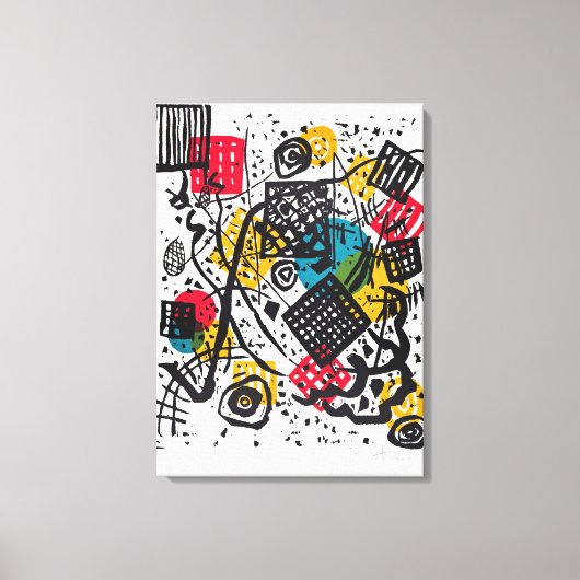 Kandinsky - Kleine Werelden V, abstracte kunst Canvas Afdruk (Voorkant)