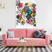 Kandinsky - Kleine Werelden V, abstracte kunst Canvas Afdruk (Insitu (Woonkamer))