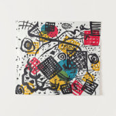 Kandinsky - Kleine werelden V, abstracte kunst Wandkleed (Voorkant (horizontaal))