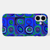 Kandinsky Kleuronderzoek Blauwe Vierkanten Vierkan Case-Mate iPhone Case (Achterkant (horizontaal))
