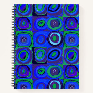 Kandinsky Kleuronderzoek Blauwe Vierkanten Vierkan Notitieboek