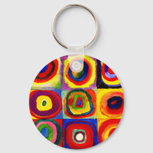 Kandinsky Kleuronderzoek Vierkanten Cirkels Kunst Sleutelhanger