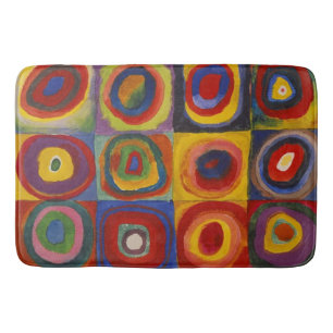 Kandinsky Kleuronderzoek Vierkanten Kleurrijke Vie Badmat