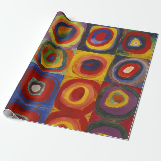 Kandinsky Kleuronderzoek Vierkanten Kleurrijke Vie Cadeaupapier