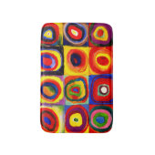 Kandinsky Kleuronderzoek Vierkanten Vierkanten Cir Badmat (Voorkant Verticaal)