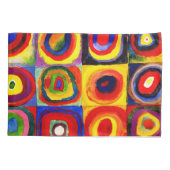 Kandinsky Kleuronderzoek Vierkanten Vierkanten Cir Kussensloop (Achterkant)