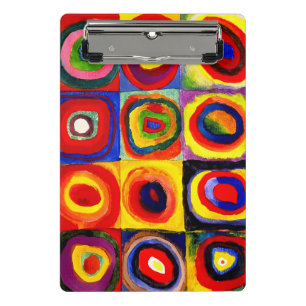 Kandinsky Kleuronderzoek Vierkanten Vierkanten Cir Mini Klembord
