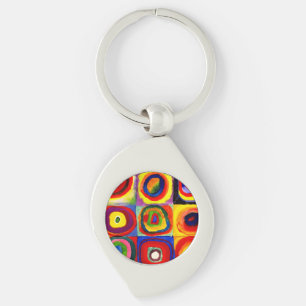 Kandinsky Kleuronderzoek Vierkanten Vierkanten Cir Sleutelhanger