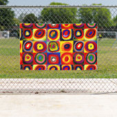 Kandinsky Kleuronderzoek Vierkanten Vierkanten Cir Spandoek (Insitu)