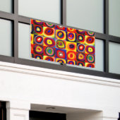 Kandinsky Kleuronderzoek Vierkanten Vierkanten Cir Spandoek (Buitenkant Gebouw)