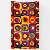 Kandinsky Kleuronderzoek Vierkanten Vierkanten Cir Spandoek (Verticaal)