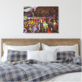 Kandinsky - Kleurrijk Leven, Canvas Afdruk (Insitu (Slaapkamer))