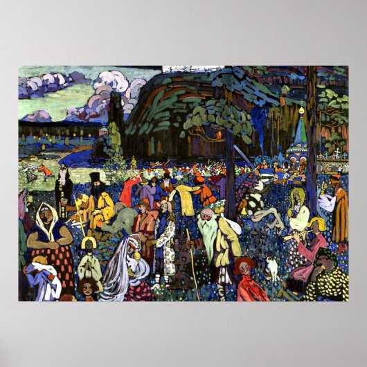 Kandinsky - Kleurrijk Leven Poster (Voorkant)