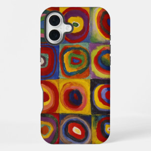 Kandinsky Kleurstudie van Vierkanten Cirkels iPhone 16 Plus Hoesje