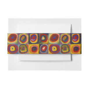 Kandinsky Kleurstudie Vierkanten Kleurrijke Vierka Uitnodigingen Wikkel