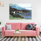 Kandinsky - Kochel, beroemd schilderij Canvas Afdruk (Insitu (Woonkamer))