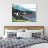 Kandinsky - Kochel, beroemd schilderij Canvas Afdruk (Insitu (Slaapkamer))