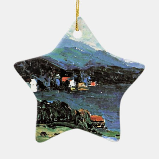 Kandinsky - Kochel, beroemd schilderij Keramisch Ornament (Voorkant)