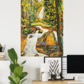 Kandinsky - Kochel: Waterfall I, Poster (Thuiskantoor)