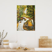 Kandinsky - Kochel Waterfall I Poster (Keuken)