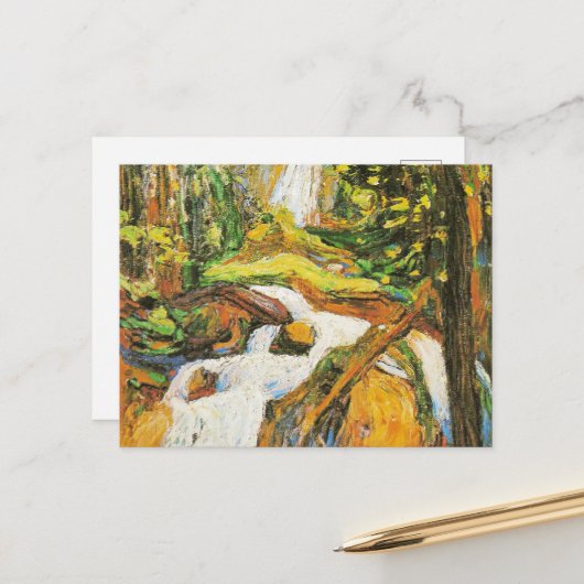 Kandinsky - Kochel: Waterval I, Briefkaart (Voorkant / Achterkant in situ)