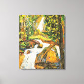 Kandinsky - Kochel: Waterval I, Canvas Afdruk (Voorkant)