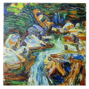 Kandinsky - Kochel - Waterval II Tegeltje