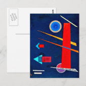 Kandinsky - Krachtig Rood Briefkaart (Voorkant / Achterkant)