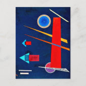 Kandinsky - Krachtig Rood Briefkaart (Voorkant)