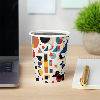 Kandinsky kunst & Hondenliefhebber Papieren Bekers