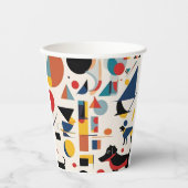 Kandinsky kunst & Hondenliefhebber Papieren Bekers (Voorkant)
