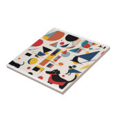 Kandinsky kunst & Hondenliefhebber / Tegeltje (Zijkant)