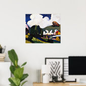 Kandinsky - Landscape near Murnau with Locomotive Poster (Thuiskantoor)
