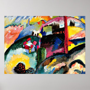 Kandinsky - Landschap met de Factory Chimney Poster