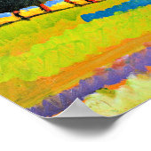 Kandinsky - Landschap met glooiende heuvels Poster (Hoek)