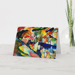 Kandinsky - Landschap met Regen Bedankkaart