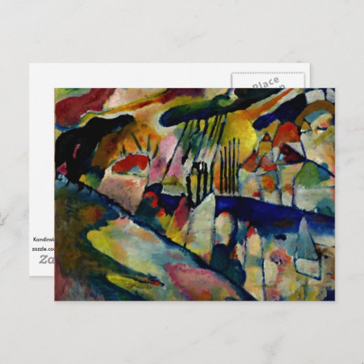 Kandinsky - Landschap met Regen Briefkaart (Voorkant / Achterkant)
