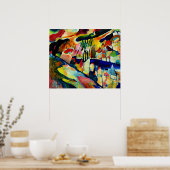 Kandinsky - Landschap met Regen Poster (Keuken)