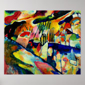 Kandinsky - Landschap met Regen Poster (Voorkant)