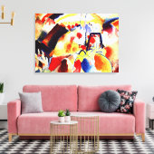 Kandinsky - Landschap met rode vlekken Canvas Afdruk (Insitu (Woonkamer))