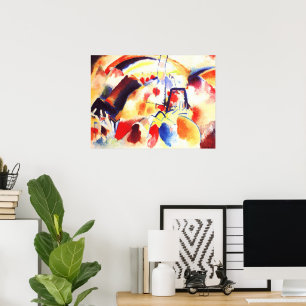 Kandinsky - Landschap met rode vlekken Poster