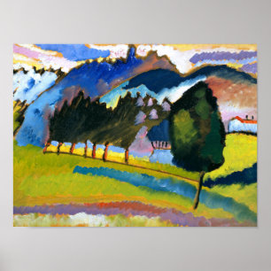 Kandinsky - Landschap met Rolling Hills Poster