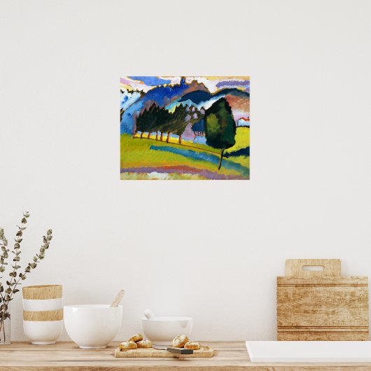 Kandinsky - Landschap met Rolling Hills Poster (Keuken)
