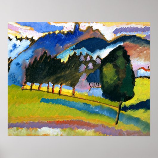 Kandinsky - Landschap met Rolling Hills Poster (Voorkant)