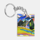 Kandinsky - Landschap met Rolling Hills Sleutelhanger (Voorkant Links)